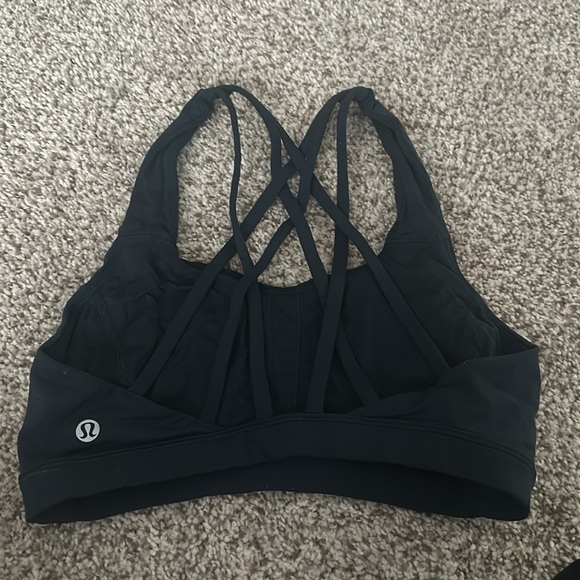 Free to be serene lululemon bra size 4 navy blue - Picture 2 of 2